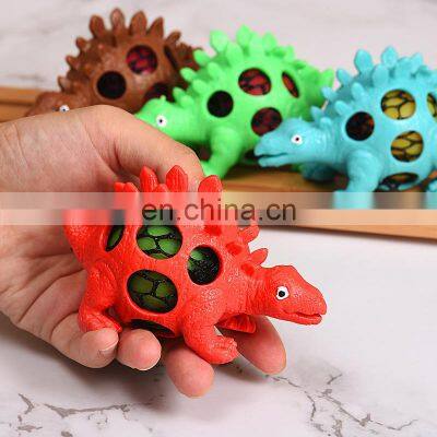 Decompression Strange New Tricky Dinosaur Toy Hot Selling Stress Squishy Mesh Ball photo-2