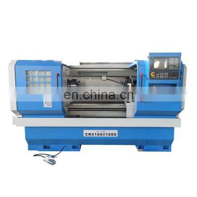 CK6166 siemens 808DA cnc control system horizontal cnc lathe from China factory with high precision