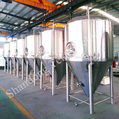 Stainless Steel Jacketed Cylinder Conical 3000L Beer Fermenter Factory