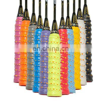 Wholesale Double Colorful Badminton Overgrip PU Material Anti Slip 1.1M Tennis Grip Band