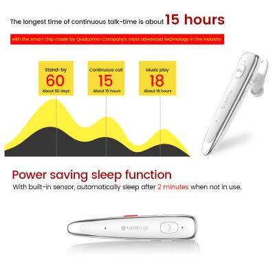 Glazata Bluetooth Headset 5.1 Earphones Headphone With Dual Mic Hands-Free Noise Canceling Earpiece for Driving photo-3