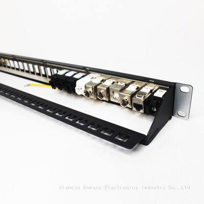 1U 24 Port Thin Shielded Blank Patch Panel photo-4
