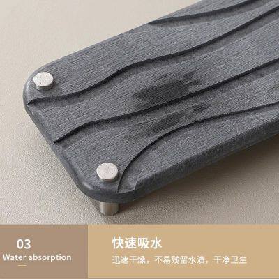 Fast Drying Stone Sink Mat Diatomite Caddy for Bathroom Sink photo-5