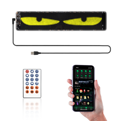 Super Bright Led Screen  Led Scrolling Display Screen Sticker APP Programmable Soft Led Displays Flexible Led Screen for Car