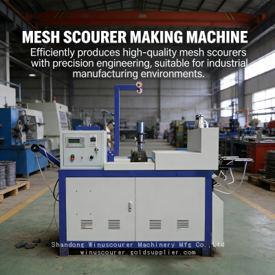 High Efficiency Mesh Scourer Making Machine Galvanize Wire Mesh Scourer Machine