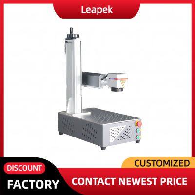 JPT Raycus 50W Fiber Laser Engraver 30W 20W Stainless Steel Marking Machine With Rotary Axis for Jewelry Gold Silver Engraver photo-3