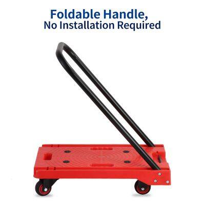 HL04 New High Quality Material Home Use Flatbed Cart Handled Silent Home Cart photo-2