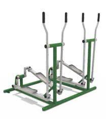 Fitness equipment double walker