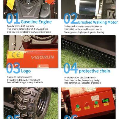 Sports Fields Rough Grass Maintenance Factory Direct Sales Low Price Buy Online RC 4WD Brush Mower photo-4