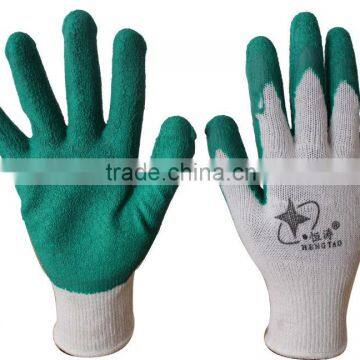 heavy duty crinkle latex gloves,Latex working glove