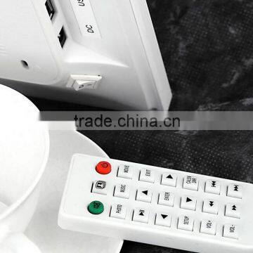 NEW 15inch HD TFT-LCD 1024*768 Digital Photo Picture Frame Alarm Clock MP3 MP4 Movie Player With Remote Desktop White photo-4