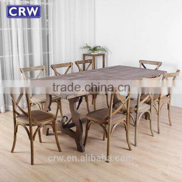 Vintage Furniture 2 Metres 8 Seat Designer Dining Table with Chairs                        
                                                Quality Choice