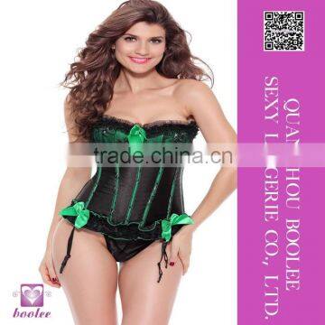 Best quality new hot style ladies green lace girly for woman