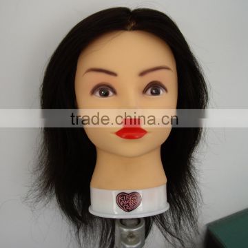 100% mannequin head with human hair training head cheap price