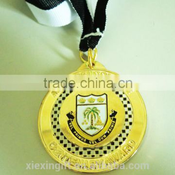 2015 newest die casting gold silver plated 3D bronze medal