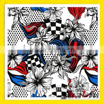 women dress check print ITY fabric