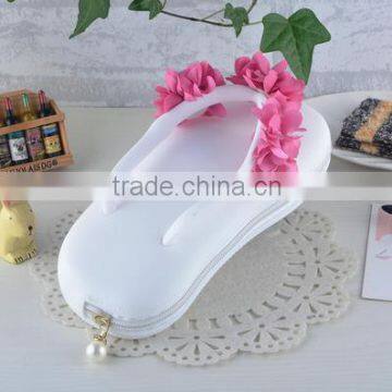 Osni Silicone Rubber Slipper Pencil Case Cute Jelly Silicone Candy Color Slipper Pencil Pouch Multifunction Bag photo-5