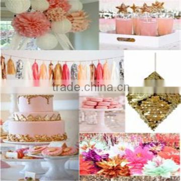 Chinese Handmade Paper Tissue Pom Poms for Romantic Party