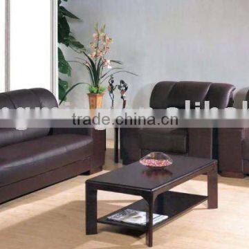 factory price comfortable modern heated black leather sofa SF-048