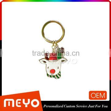 Stock Metal Alloy Cheap Bulk Keyring Keychain Christmas Decorations Stock Metal Keychain Christmas Decorations