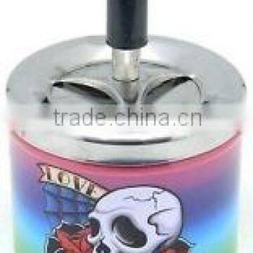 Customized Skull Printing Tin Spinning Ashtrays photo-2