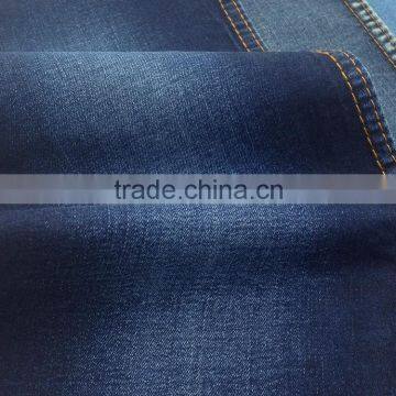 Natural Soft Cotton Spandex Cotton Polyester Blended Denim Fabric photo-3