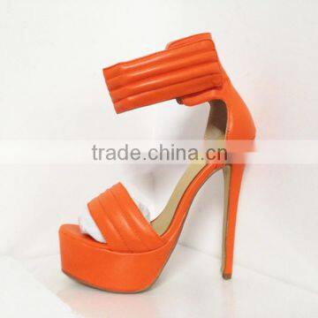 Ankle Strap Fancy Sandals China Catwalk Factory 16CM Sky High Platform Women High Heel Sandals Ladies photo-6