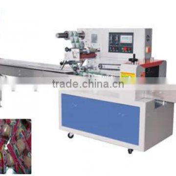 Shanghai manufacture hot sale pillow packing machine for Biscuit ,Bread,Cookies,Chocolate,Cereal,Candy