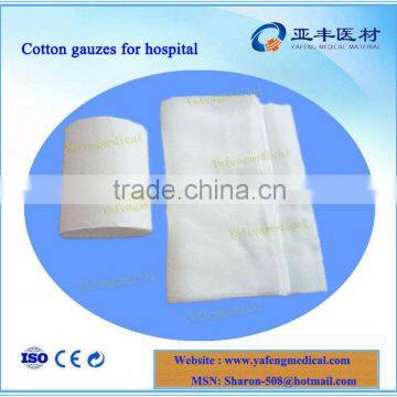 Absorbent 100% cotton 17 threads medical cutting gauze folded