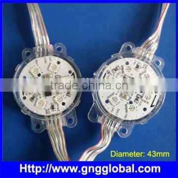 diameter 43mm led pixel light with 6pcs rgb smd5050