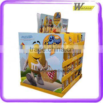 hot sale supermarket multifunctional cardboard display stand for candy