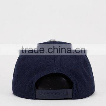 Fashion Mens Stylish Patch Embroidery Blue Cotton Snapback Hats photo-2