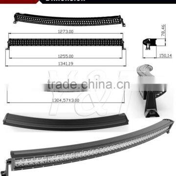 Newest design LED light bar 288W 50 inch off road ledlight bar