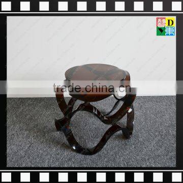 Creative Sunshine Yellow Acrylic Plexiglass PMMA Little Stool photo-3