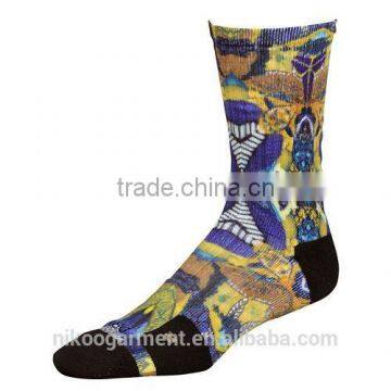 100% cotton striped cotton socks mens