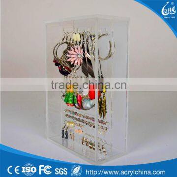 2016 High Quality Transparent Acrylic Jewellery Earring Display Case