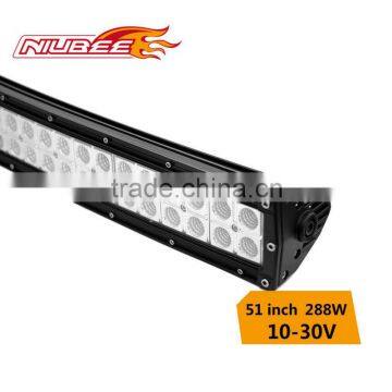 288w 51 Inch 12v Waterproof Curved Led Light Bar for Boat photo-4