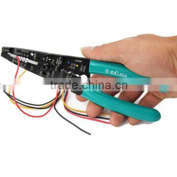 LAOA 8 Inch Economic Multifunction Wire Striper Cutter Crimping Plier Press Plier photo-5