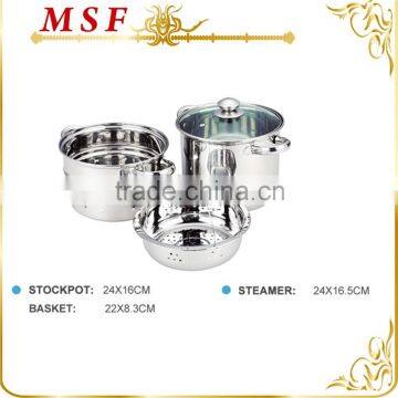 MSF-6427 Carbon Steel Pasta Pot With Strainer Pasta Steamer Set Heat Resistant Painting on Body Non Stick Coating in Pasta photo-6