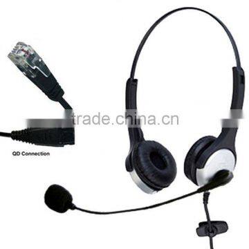 CALL CENTER HIGH QUALITY Office Telephone Headset with RJ9 Modular Connection