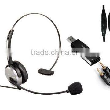 Digital Sound USB Headset for Computer USB-1001S