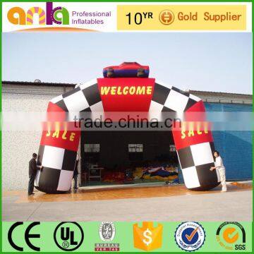 Adverting inflatable arch with grid picture for sale