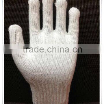 Bleached white work cotton glove