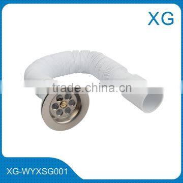 Basin sewer tube/Sink drain hose/Sink drain waste pipe/Plastic flexible extensible hose/kitchen wash basin drainage pvc hose