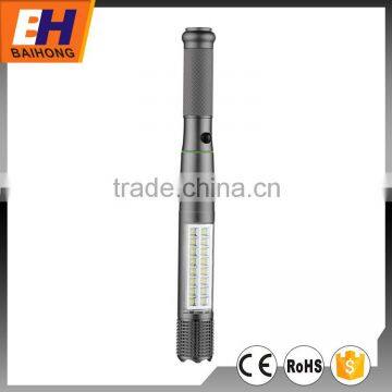 High Power LED Riot Baton 3W LED+16 SMD Aluminium Flashlight Torch
