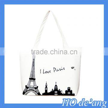 Hogift 2016 Fashion Canvas Tote Shopping Canvas Bags China wholesale price