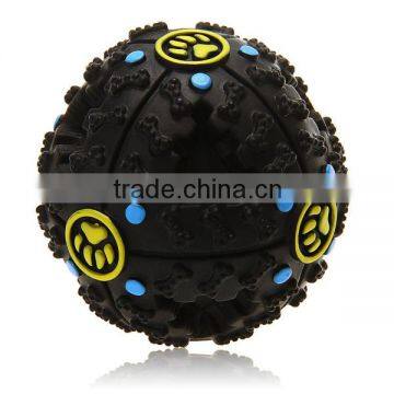 New Pet Dog Cat Food Dispenser Toy Ball Squeaky Giggle Quack Sound Training Toy Chew photo-2