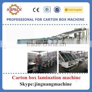 Carton box making machine / corrugated cardboard lamination machine