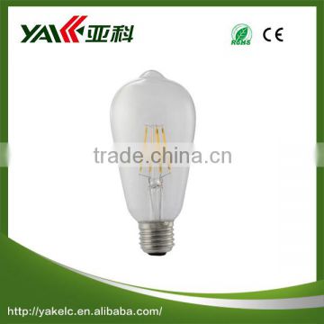 High brightness ST64 led bulb with backup battery E27