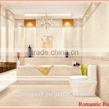 Most popular high class and elegant bathroom wall tile and floor tile for home decoration